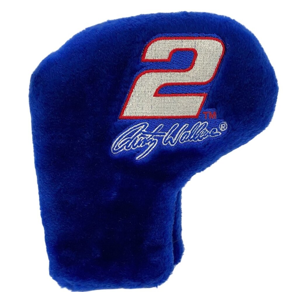 🏎️ Rusty Wallace #2 NASCAR Golf Club Headcover – Fuzzy Blue Driver Cover
